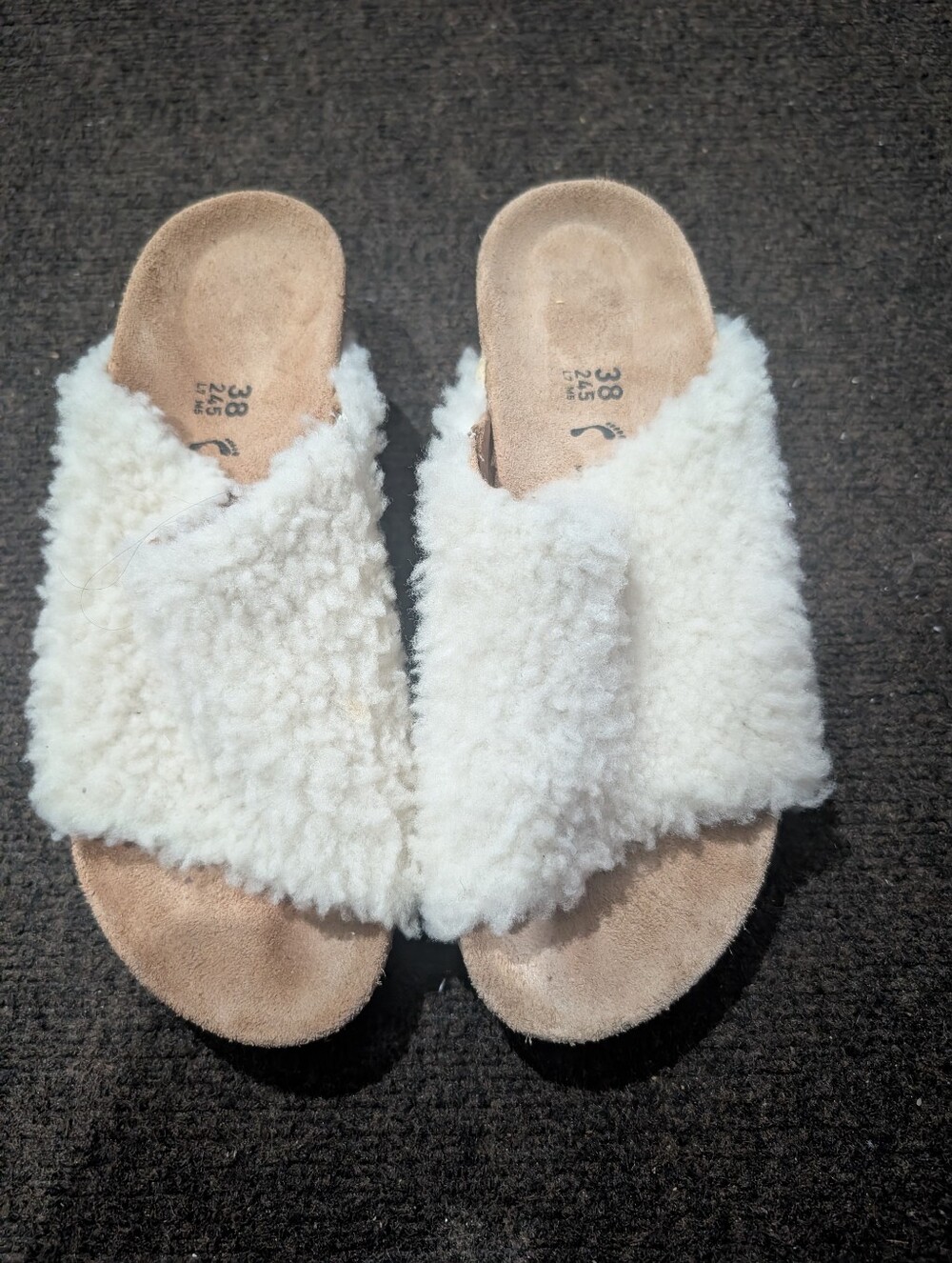 Birkenstock Namica Teddy Wedges Papillio Shearling Size 38 Eu/Size 7-7.5 US
